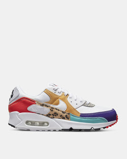 W Nike Air Max 90 SE (White | Light Curry | Habanero Red)