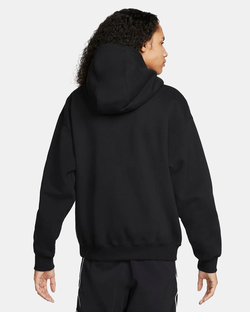 Fleece Pullover Skate Hoodie (Black)
