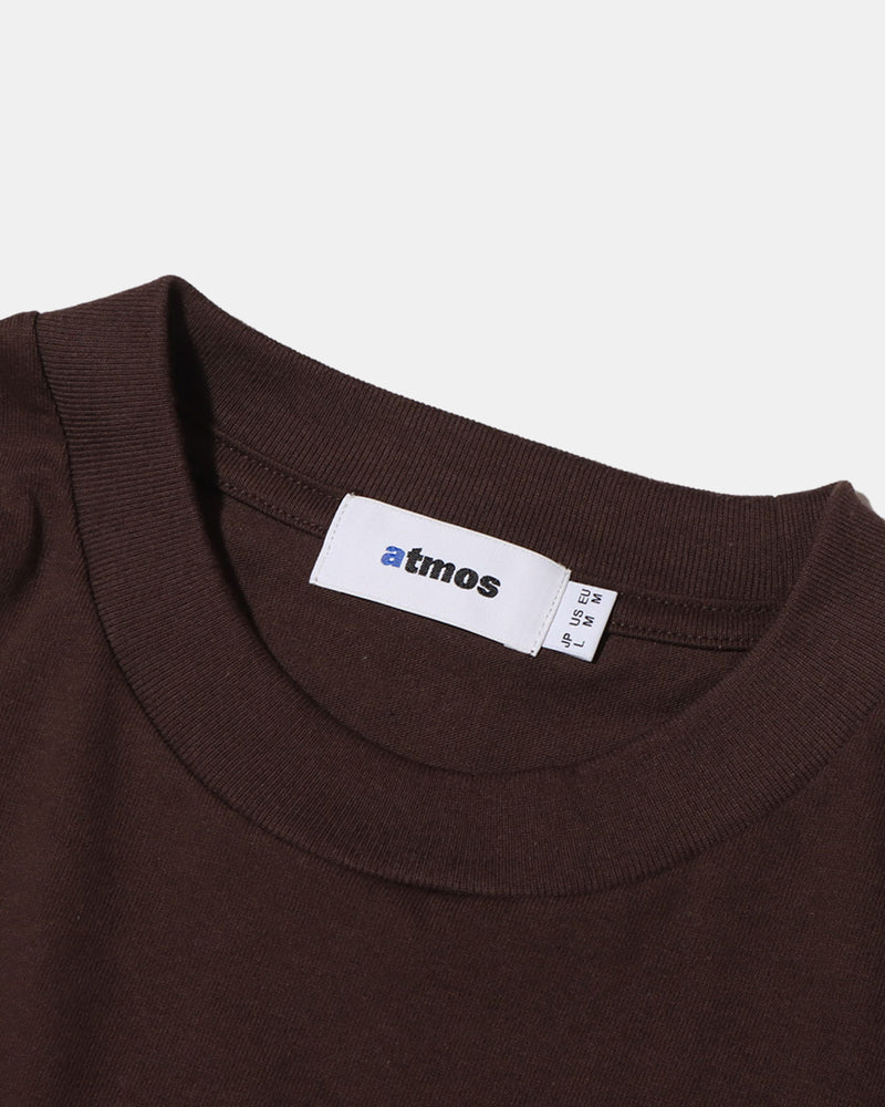 atmos Shop List Logo Long Sleeve Shirt (Brown)