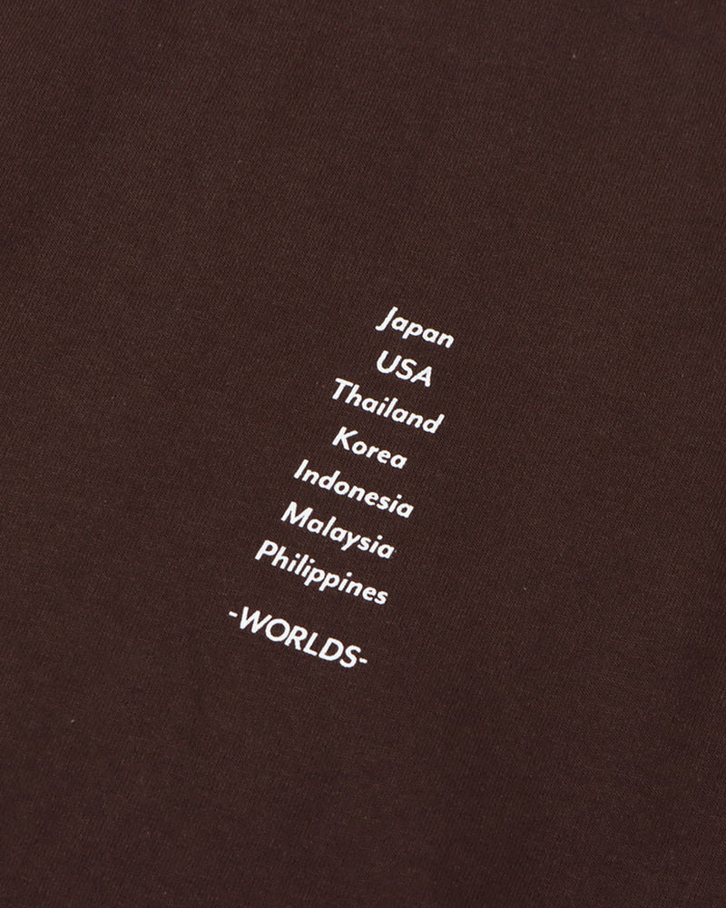atmos Shop List Logo Long Sleeve Shirt (Brown)
