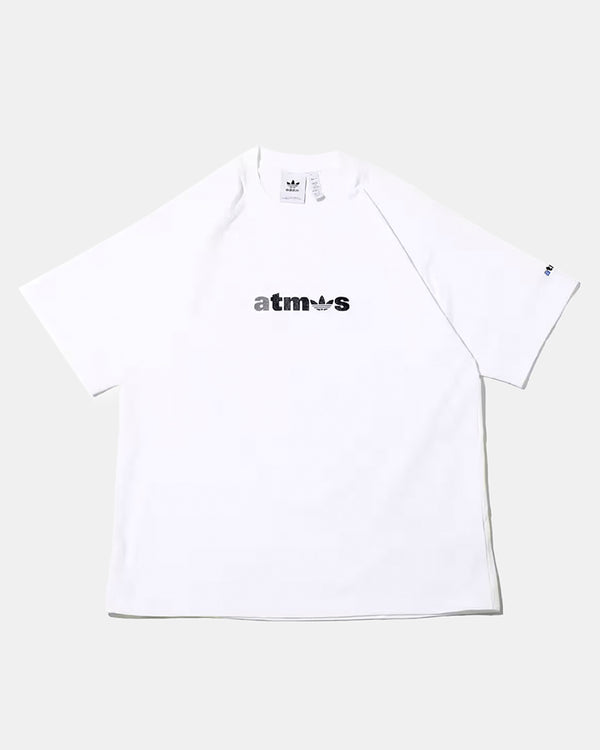 atmos x Adidas Logo Short Sleeve Tee (White | Silver)