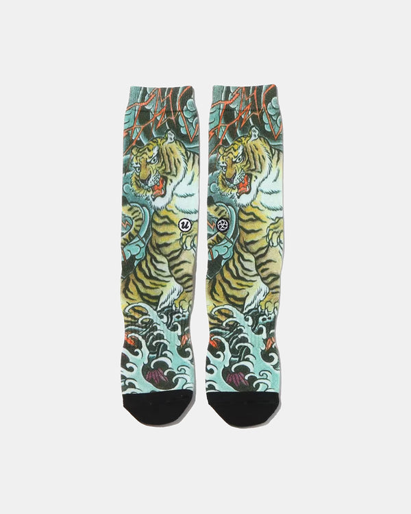 "Irezumi" Socks (Tora) Designed by Mutsuo (Black)