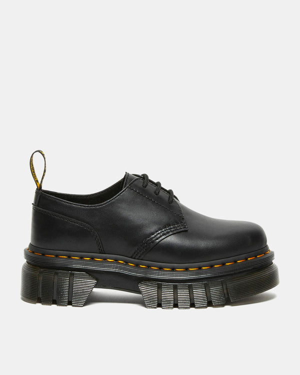 W Audrick 3-Eye Platform Shoe (Black Leather)