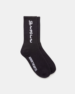 Peace Socks (Black)