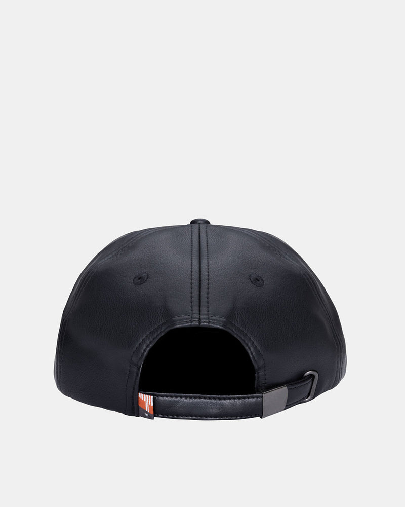 Los Angeles Leather Cap (Black)