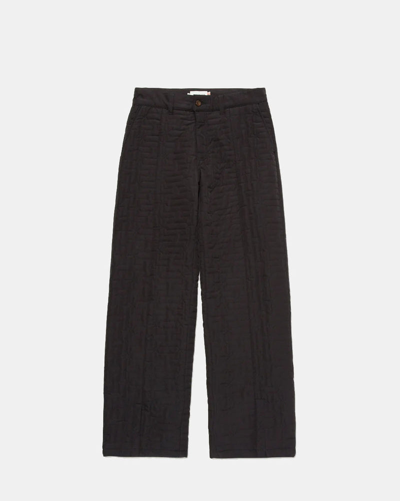 Quilted Trouser Pant (Black)