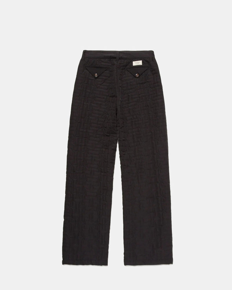 Quilted Trouser Pant (Black)