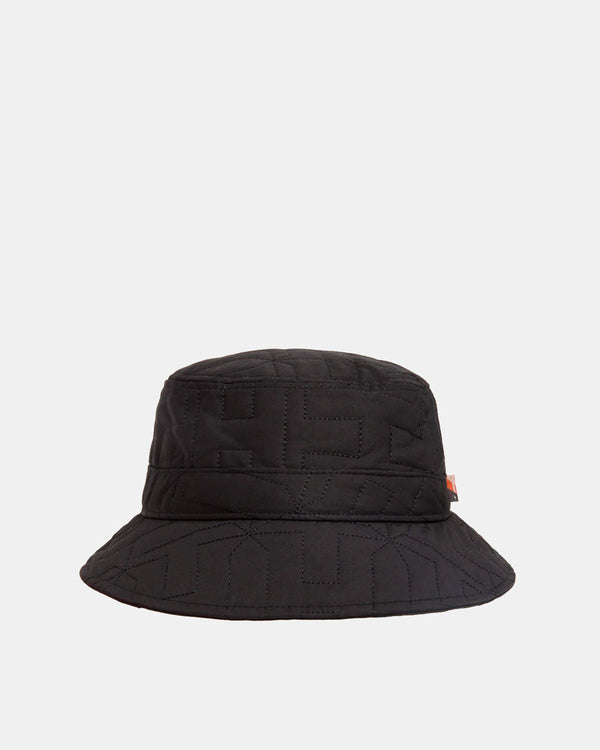 Quilted Bucket Hat (Black)