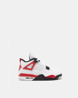 PS Air Jordan 4 Retro (White | Fire Red)
