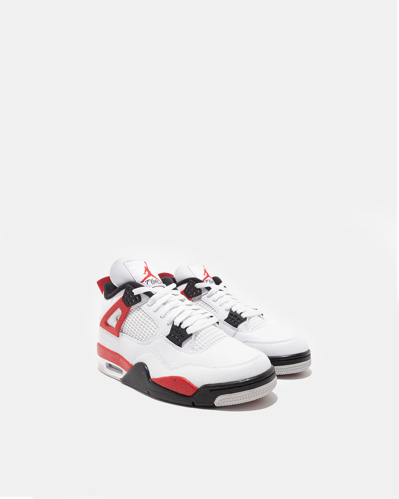 PS Air Jordan 4 Retro (White | Fire Red)