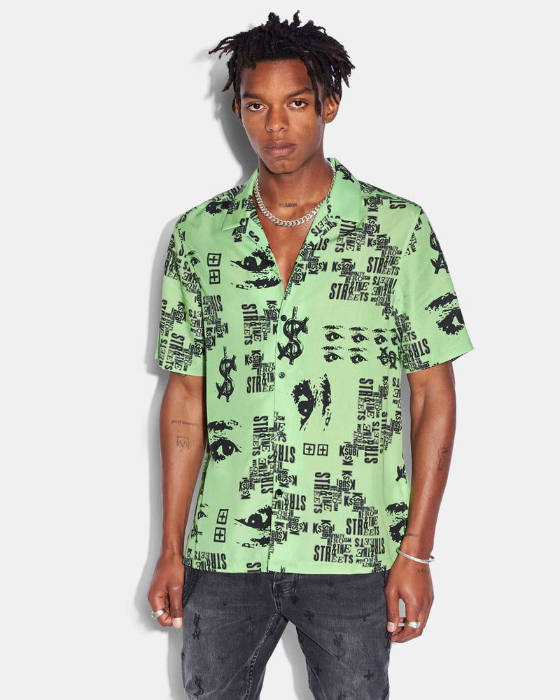Graff Resort Short Sleeve Shirt (Green)