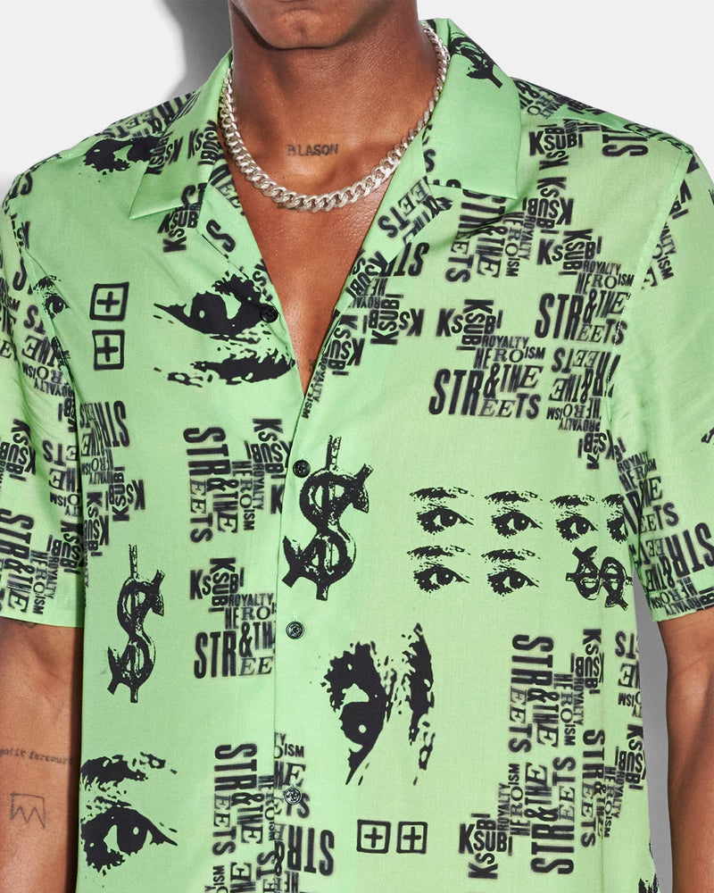 Graff Resort Short Sleeve Shirt (Green)