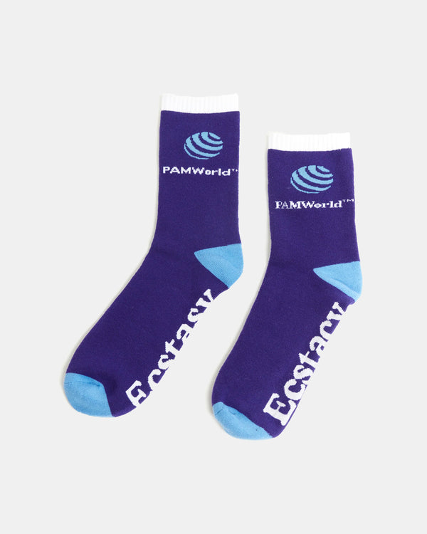P. World Terry Sport Socks (Purple | Blue)