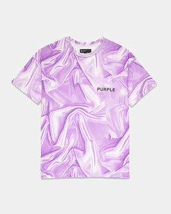 Textured Jersey Inside Out Tee (Lavender Tie Dye)