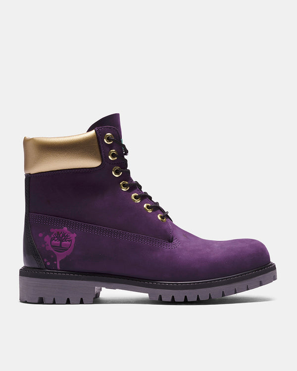 6" Hip Hop Royalty Boots (Purple | Gold | Black)