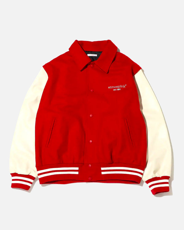 atmos Pink 2-Way Varsity Jacket (Red)