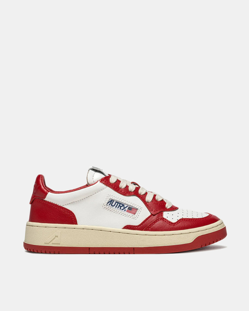 Medalist Low Leather (White | Red)