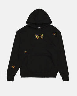 Butterfly Embroidered Hoodie (Black)