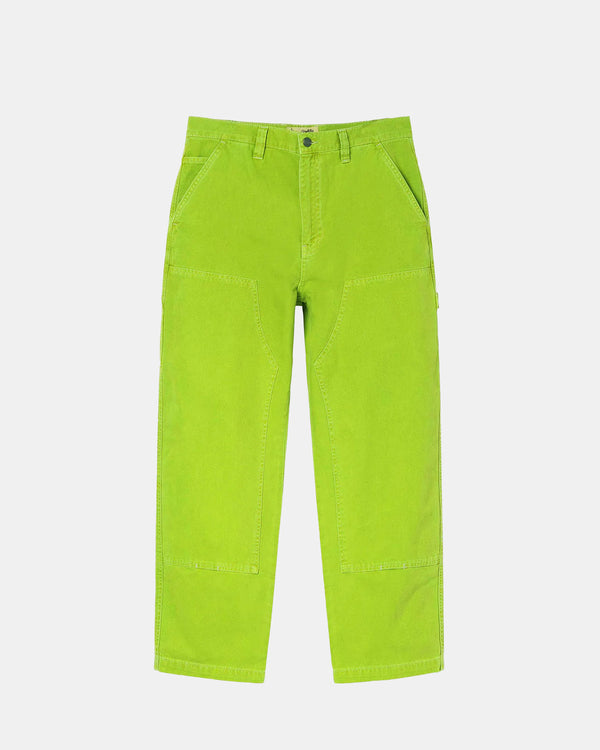Dyed Canvas Work Pant (Neon Yellow)